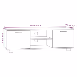 VidaXL 342617 Support TV et centre de divertissement - Vue supplémentaire 6