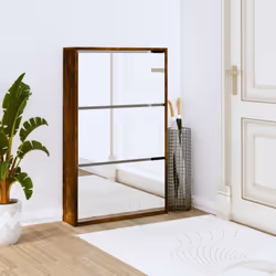 Cette armoire à chaussures à 3 niveaux, au design moderne et élégant, est un excellent meuble pour ranger vos chaussures de m ...