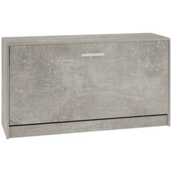 Vidaxl - Banc à chaussures Gris béton 80x24x45 cm Bois d'ingénierie