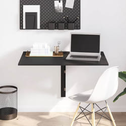 Vidaxl - Table murale pliable Noir 100x60x56 cm Bois d'ingénierie