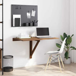 Vidaxl - Table murale pliable Chêne marron 100x60x56cm Bois d'ingénierie