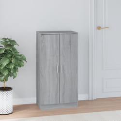 Armoire à chaussures Sonoma gris 55x35x108 cm Bois d'ingénierie - Vidaxl
