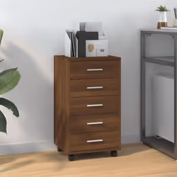 Ce meuble à tiroirs moderne et élégant avec roulettes sera une solution de rangement parfaite et pratique pour tout bureau ou ...