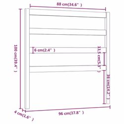 VidaXL 817628 tête de lit et pied de lit Marron - Vue supplémentaire 6