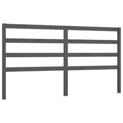 VidaXL 817637 tête de lit et pied de lit Gris