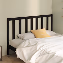 VidaXL 817684 tête de lit et pied de lit Noir - Vue supplémentaire 2