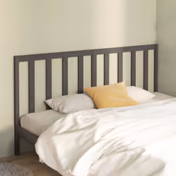 VidaXL 817712 tête de lit et pied de lit Gris - Vue supplémentaire 2