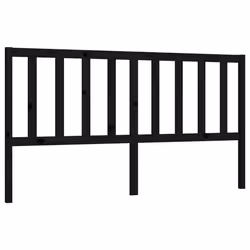 VidaXL 817764, Noir, Bois de pin, 2060 mm, 100 cm, 40 mm