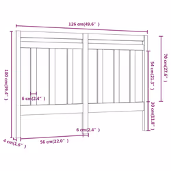 VidaXL 817792 tête de lit et pied de lit Gris - Vue supplémentaire 6