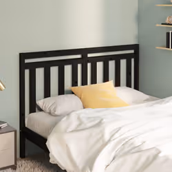 VidaXL 817804 tête de lit et pied de lit Noir - Vue supplémentaire 2