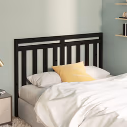 VidaXL 817804 tête de lit et pied de lit Noir - Vue supplémentaire 3