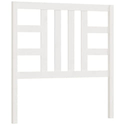 Tête de lit Blanc 106x4x100 cm Bois massif de pin