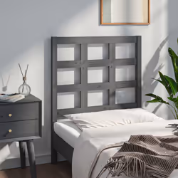 VidaXL 817867 tête de lit et pied de lit Gris - Vue supplémentaire 4
