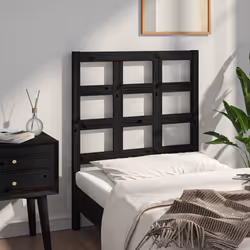 VidaXL 817869 tête de lit et pied de lit Noir - Vue supplémentaire 4