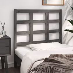 VidaXL 817872 tête de lit et pied de lit Gris - Vue supplémentaire 4
