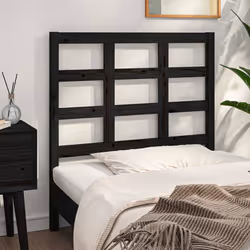 VidaXL 817874 tête de lit et pied de lit Noir - Vue supplémentaire 4