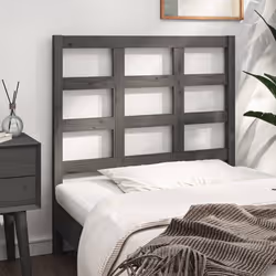 VidaXL 817877 tête de lit et pied de lit Gris - Vue supplémentaire 4