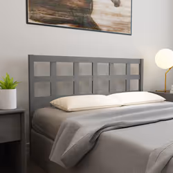 VidaXL 817892 tête de lit et pied de lit Gris