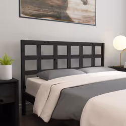 VidaXL 817894 tête de lit et pied de lit Noir - Vue supplémentaire 5
