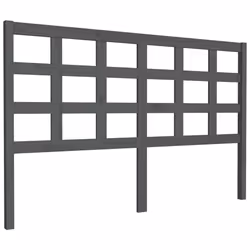VidaXL 817897, Gris, Bois de pin, 1560 mm, 100 cm, 40 mm