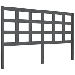 VidaXL 817897 tête de lit et pied de lit Gris