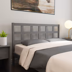 VidaXL 817897 tête de lit et pied de lit Gris - Vue supplémentaire 5