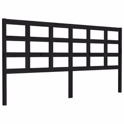 VidaXL 817909, Noir, Bois de pin, 1855 mm, 100 cm, 40 mm
