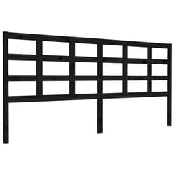 VidaXL 817914 tête de lit et pied de lit Noir