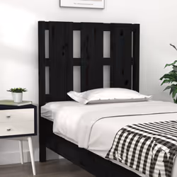 VidaXL 817974 tête de lit et pied de lit Noir - Vue supplémentaire 2