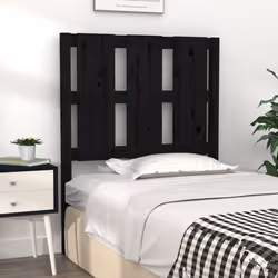 VidaXL 817974 tête de lit et pied de lit Noir - Vue supplémentaire 3