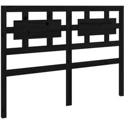 Vidaxl - Tête de lit Noir 165,5x4x100 cm Bois massif de pin