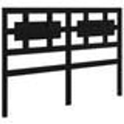 vidaXL Tête de lit Noir 1855x4x100 cm Bois massif de pin  818059