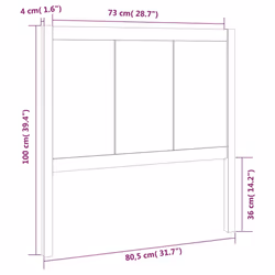 VidaXL 818067 tête de lit et pied de lit Gris - Vue supplémentaire 6