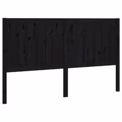 VidaXL 818084, Noir, Bois de pin, 1255 mm, 100 cm, 40 mm