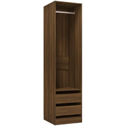 Armoire avec tiroirs Chêne marron 50x50x200cm Bois d'ingénierie Vidaxl