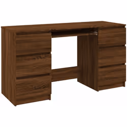 Ce bureau à tiroirs se veut un complément pratique et décoratif à votre espace de vie ! Matériau pratique : le bois d'ingénie ...