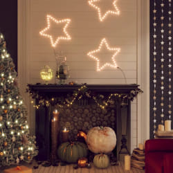 vidaXL Figure d'étoile de Noël avec 48 LED blanc chaud 56 cm - TU