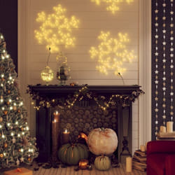 Vidaxl - Figure de flocon de neige de Noël et 144LED Blanc chaud 59x59cm