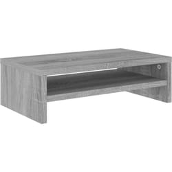 Support de moniteur Sonoma gris 42x24x13 cm Bois d'ingénierie Vidaxl