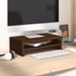 vidaXL Support de moniteur Chêne marron 42x24x13 cm Bois d'ingénierie