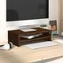 vidaXL Support de moniteur Chêne marron 42x24x13 cm Bois d'ingénierie