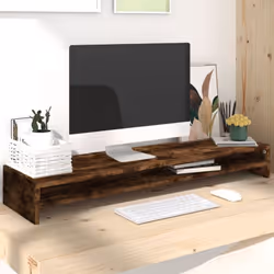 Vous pouvez maintenant élever vos moniteurs à la hauteur parfaite avec ce support de moniteur. Son design élégant peut conten ...