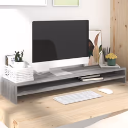 Vous pouvez maintenant élever vos moniteurs à la hauteur parfaite avec ce support de moniteur. Son design élégant peut conten ...