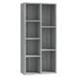 vidaXL Armoire à livres Sonoma gris 50x25x106 cm