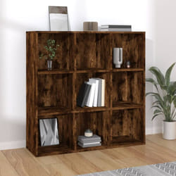 Armoire à livres chêne fumé 98x29x97,5 cm Vidaxl