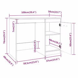 VidaXL 815487 bureau - Vue supplémentaire 7