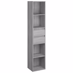 VidaXL 815535, Gris, Chêne, Bois, Bois, 360 mm, 300 mm, 1710 mm