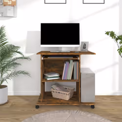 Le bureau d'ordinateur compact indispensable pour les ordinateurs portables et les ordinateurs de bureau est spécialement con ...