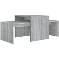 Ensemble table basse Sonoma gris 100x48x40 cm Bois d'ingénierie Vidaxl