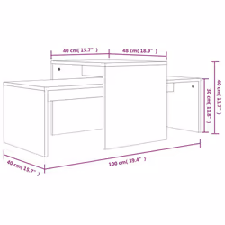 VidaXL 815548 Table à café, latérale et de salon - Vue supplémentaire 7